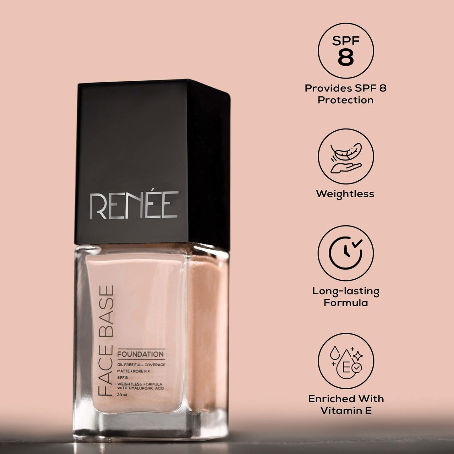 RENEE FACE BASE FOUNDATION CREAMY LATTE 23ML