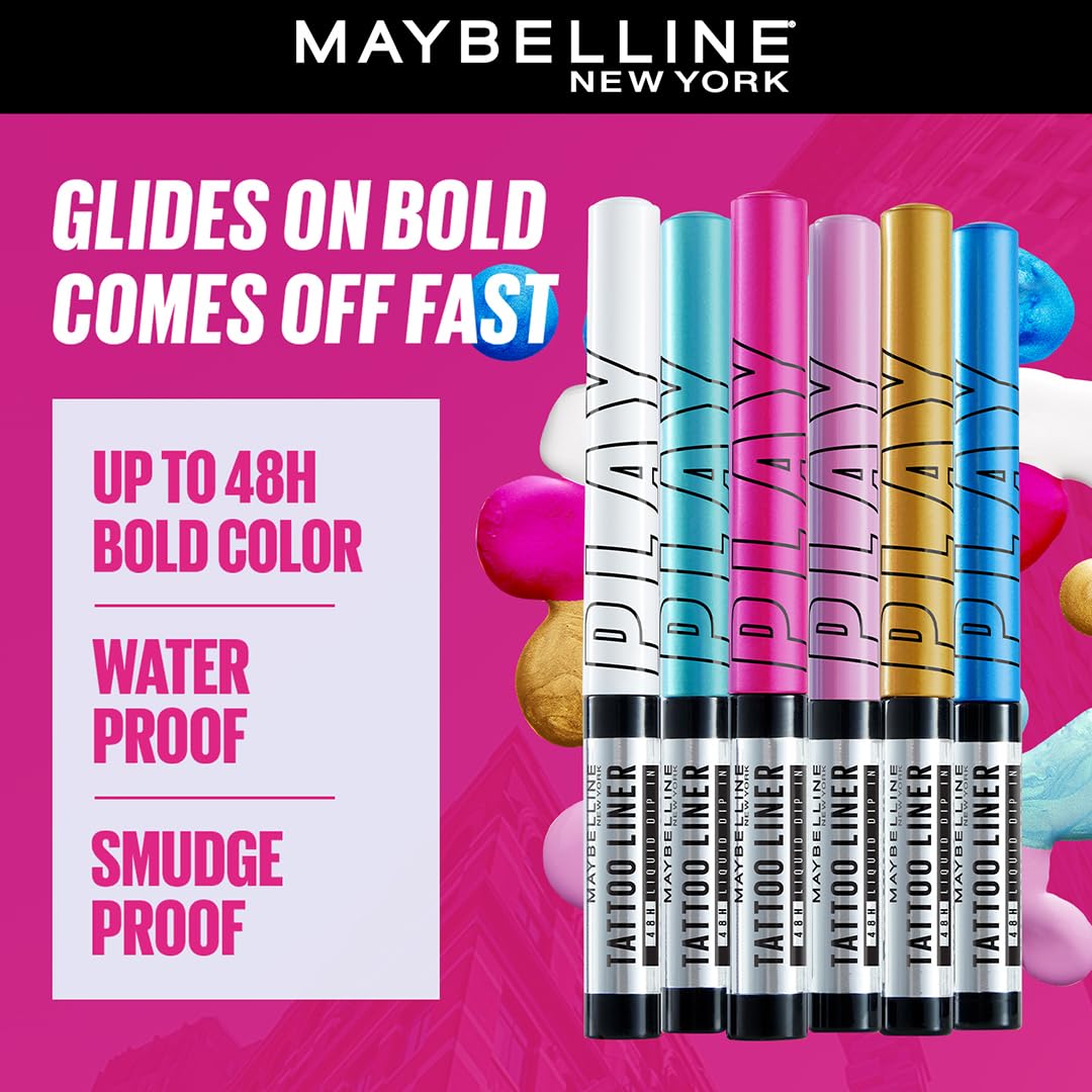 MAYBELLINE TATTOO LINER PLAY PUNCH METTALIC PINK 2.1ML