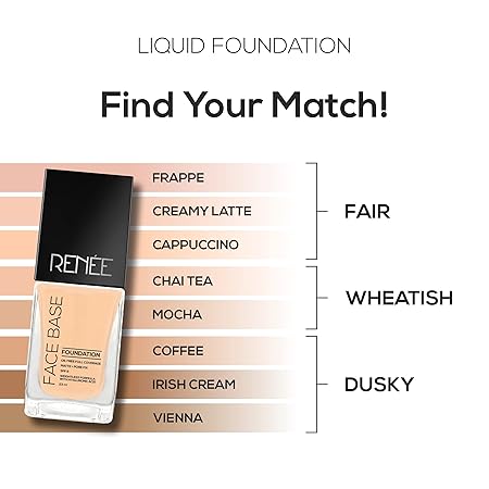 RENEE FACE BAS LIQUID FOUNDATION CREAMY LATTE