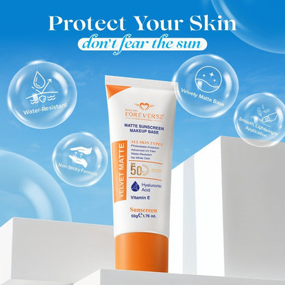 FOREVER 52 VELVET MATTE SUNSCREEN MAKEUP BASE FVS001 50G