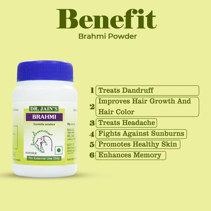 DR JAIN BRAHMI HERBAL POWDER 50GM