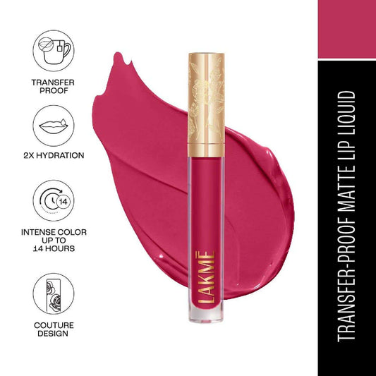Lakme Rouge Bloom Matte Lip Liquid Orchid Oomph