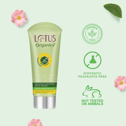 LOTUS ORGANICS PRISTINE PURIFYING FACE WASH 100GM