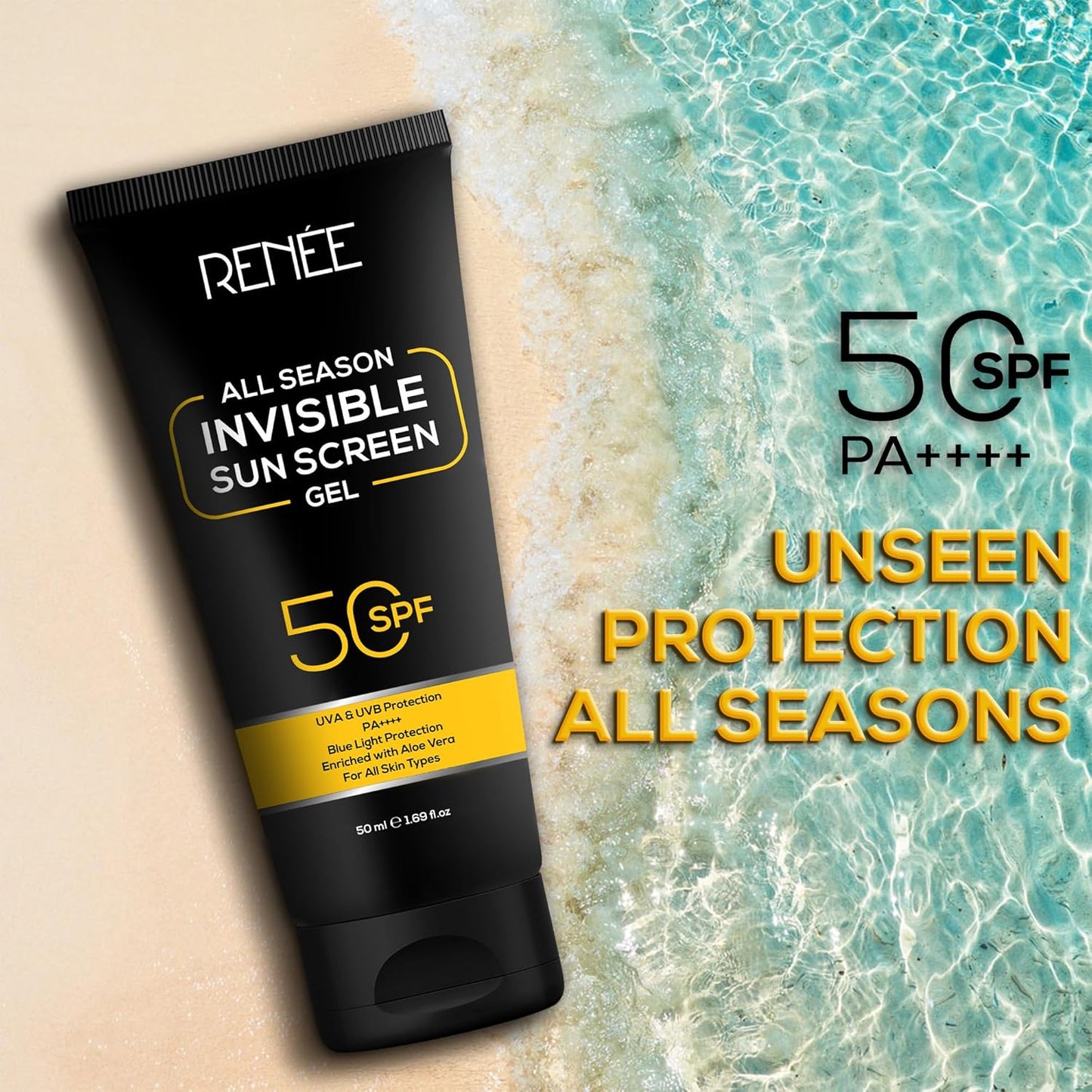 RENEE ALL SEASON INVISIBLE SUN SCREEN GEL SPF 50 50ML