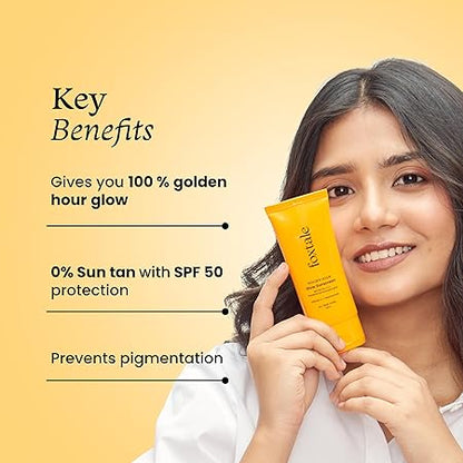 FOXTALE GOLDEN HOUR GLOW SUNSCREEN SPF 50 PA++++ 50ML
