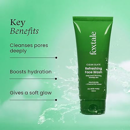 FOXTALE CLEAN SLATE REFRESHING FACE WASH 100ML