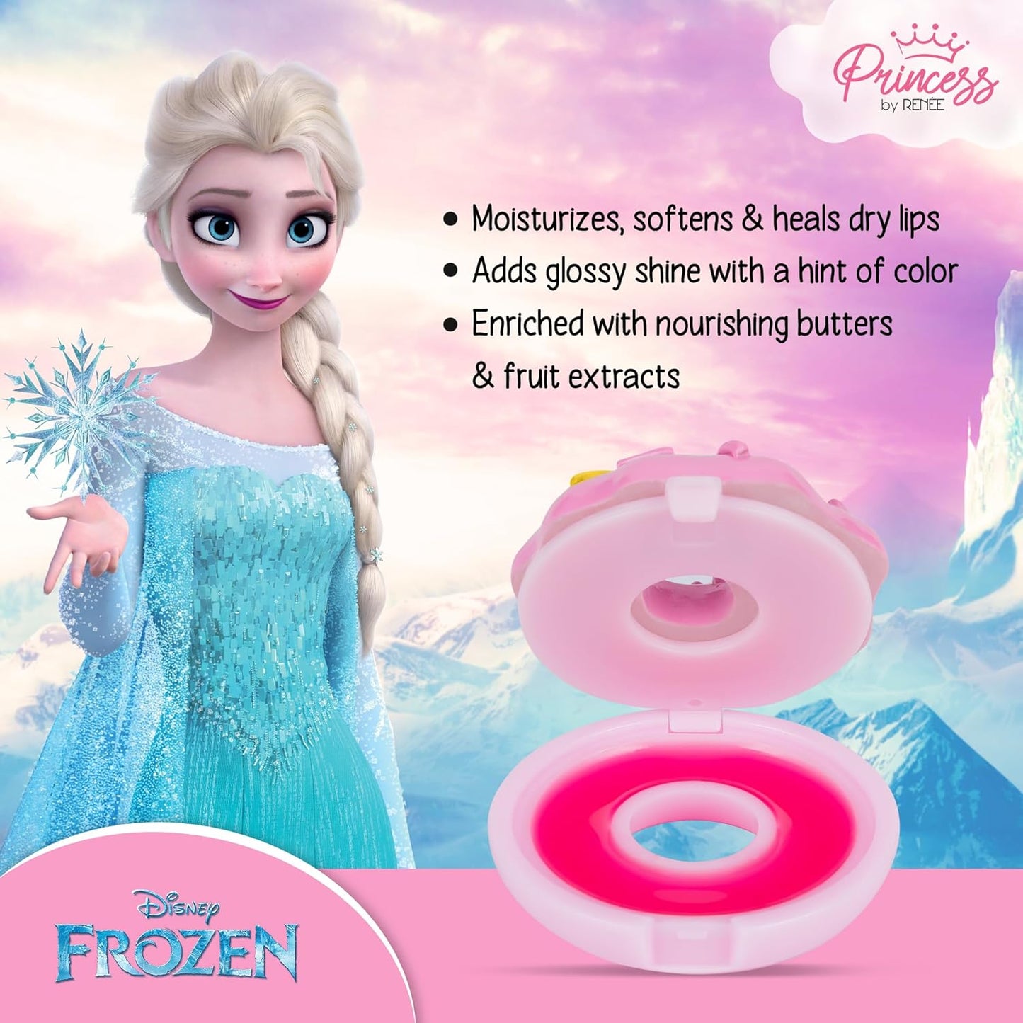 RENEE FROZEN PRINCESS ELSA DONUT LIP BALM 2.8G