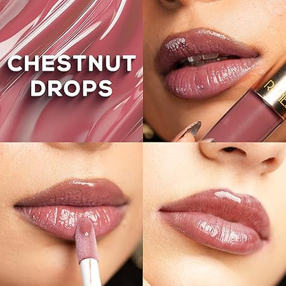 RENEE H2O HYDRATING GLOSSY LIQUID LIPSTICK CHESTNUT DROPS