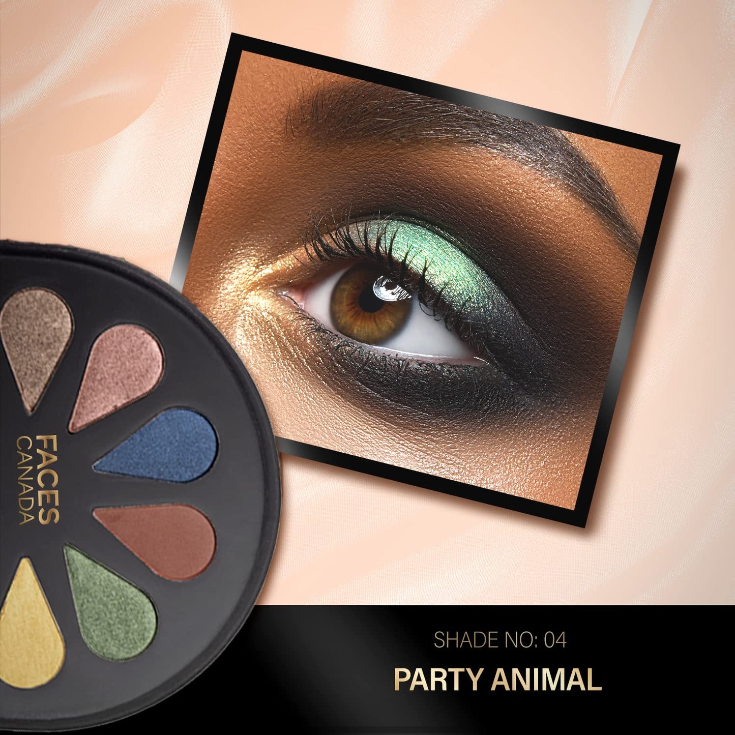 FACES 6 IN 1 EYESHADOW PALETTE 04 PARTY ANIMAL 6G