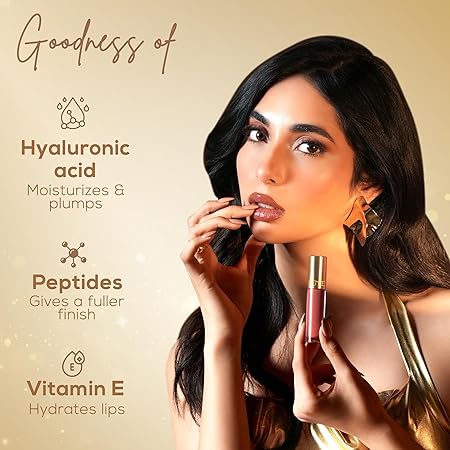 RENEE H2O HYDRATING GLOSSY LIQUID LIPSTICK CHESTNUT DROPS