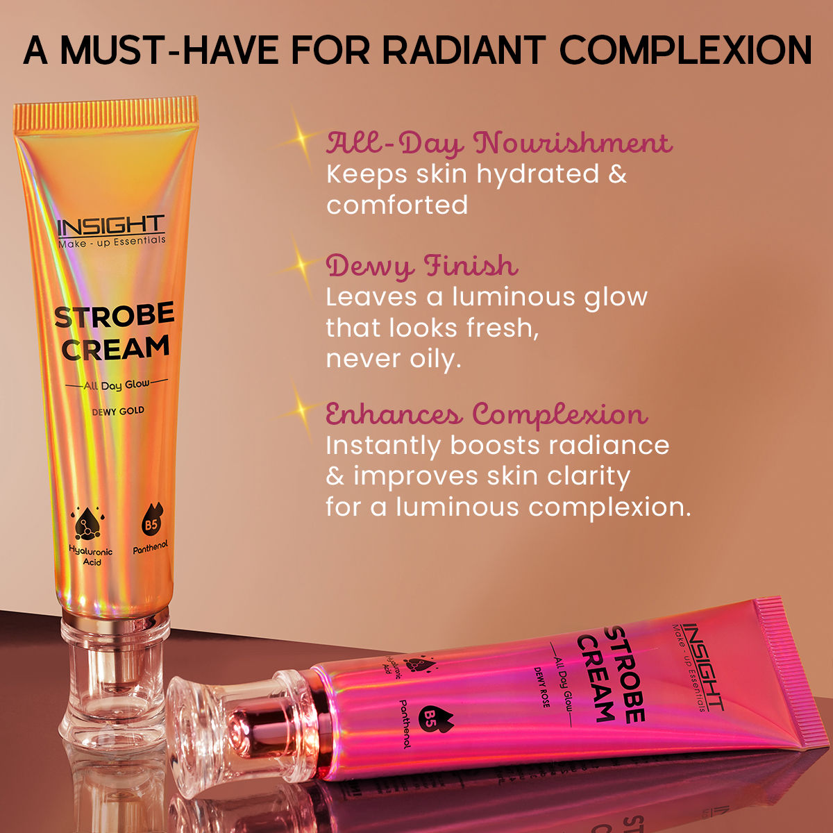 INSIGHT STROBE CREAM DEW GOLD 30G
