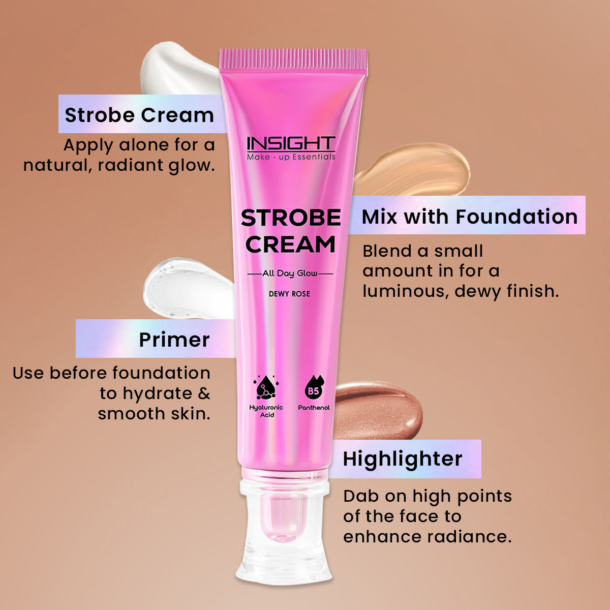 INSIGHT STROBE CREAM DEW GOLD 30G