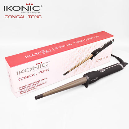 IKONIC PROFESSIONAL HAIR TONG CONICAL CNT-19 BLACK