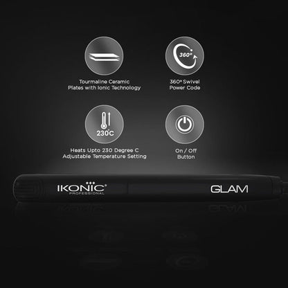 IKONIC PROFESSIONAL HAIR STRAIGHTENER GLAM