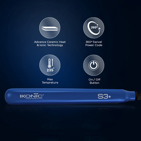 IKONIC PROFESSIONAL HAIR STRAIGHTENER S3+ BLUE