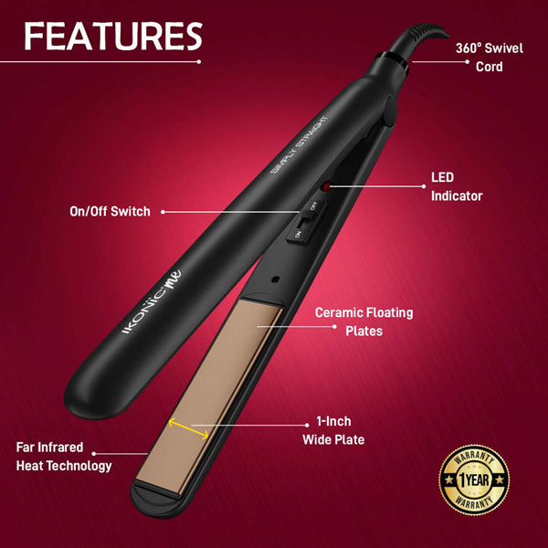 IKONIC PROFESSIONAL HAIR STRAIGHTENER SIMPLY