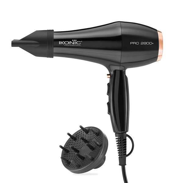 IKONIC PROFESSIONAL HAIR DRYER 2800 BLACK