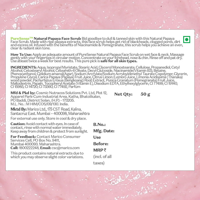 PURE SENSE PINK GAUAVA SCRUB 50G