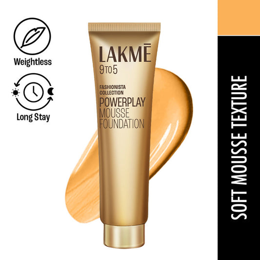 LAKME 9TO5 POWERPLAY MOUSSE FOUNDATION 02 BEIGE VANILLA 25G