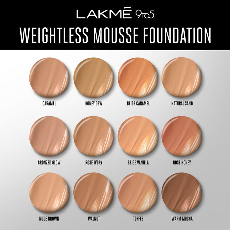 LAKME 9TO5 POWERPLAY MOUSSE FOUNDATION 02 BEIGE VANILLA 25G