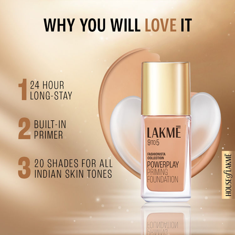 LAKME 9TO5 FOUNDATION PRIMER MATTE W160 WARM SAND 25 ML