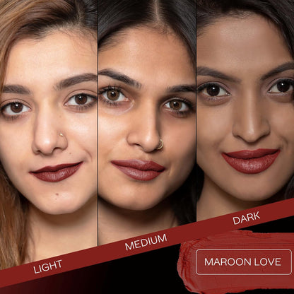 FACES LIPSTICK WEIGHTLESS MATTE FINISH MAROON LOVE 06 4 G  CC5817