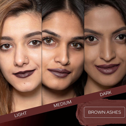 FACES WEIGHTLESS MATTE FINISH LIPSTICK 25 BROWN ASHES 4 G  CC5830