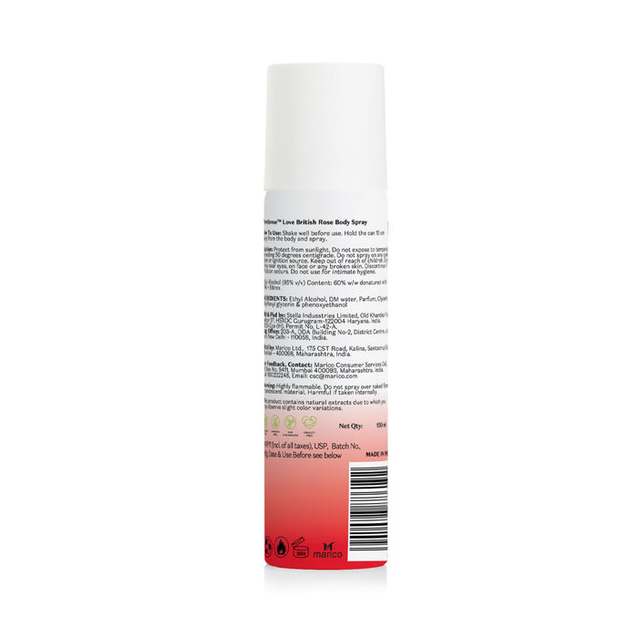 PURE SENSE BRITISH ROSE BODY SPRAY 150ML