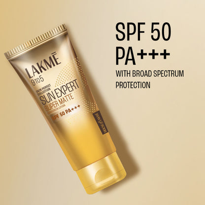 LAKME 9TO5 SUN EXPERT SUPER MATTE LOTION SPF 50 PA+++ 100ML