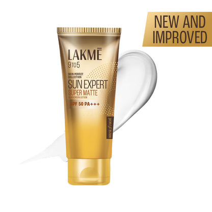 LAKME 9TO5 SUN EXPERT SUPER MATTE LOTION SPF 50 PA+++ 100ML