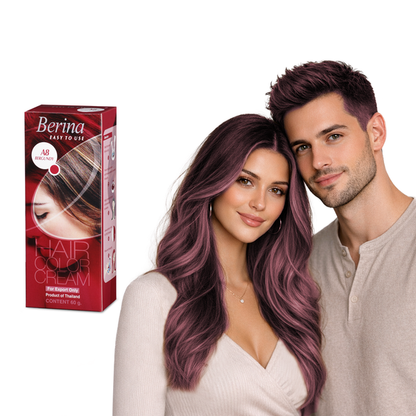 Berina A8 Burgundy Hair Color Cream