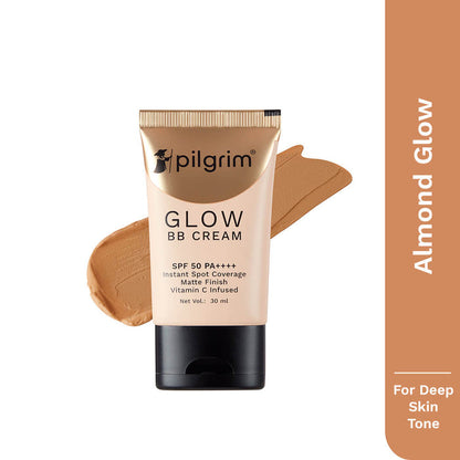 PILGRIM BB CREAM GLOW 05 ALMOND GLOW WITH SPF50 30ML