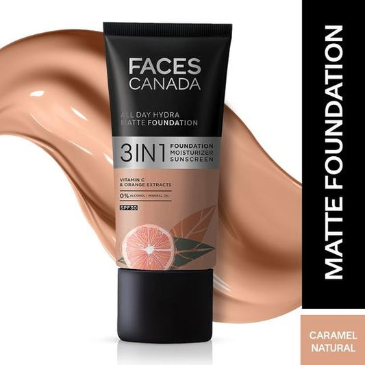 FACES FOUNDATION 3IN1 023 CAREMAL NATURAL 25ML