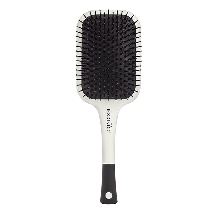 IKONIC PROFESSIONAL HAIR ARTISTIC PADDLE BRUSH BLACK WHITE