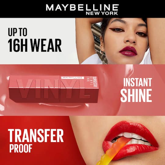 MAYBELLINE LIPSTICK LIQUID SUPER STAY VINYL INK 25 RED HOT