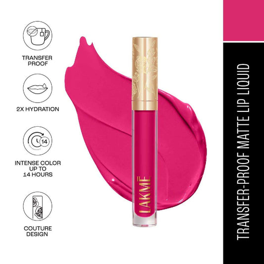 Lakme Rouge Bloom Matte Lip Liquid Daring Dahlia