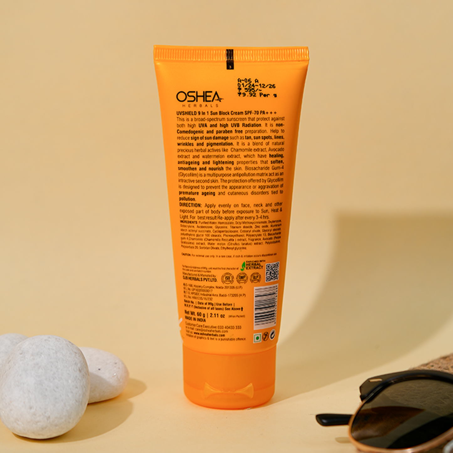 OSHEA UVSHIELD SPF 60 60G