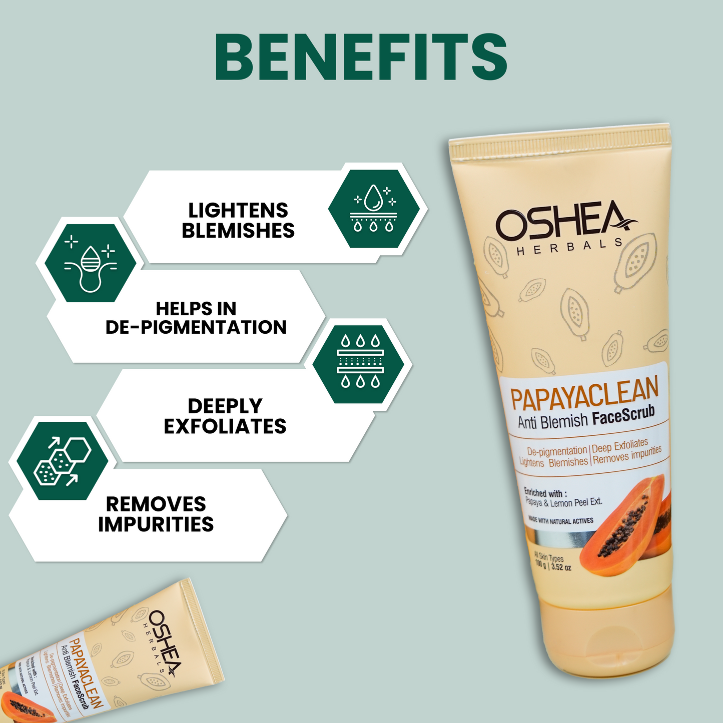 OSHEA PAPAYA SCRUB 300G