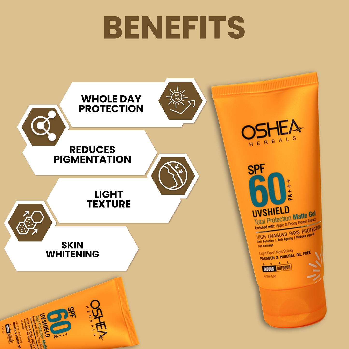 OSHEA UVSHIELD SPF 60 60G