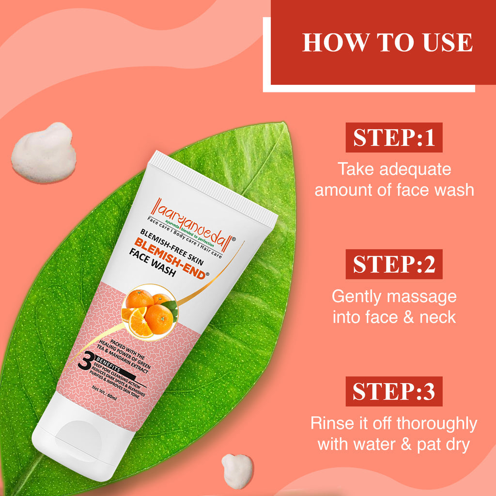 ARYANVEDA BLEMISH END FACE WASH 60ML