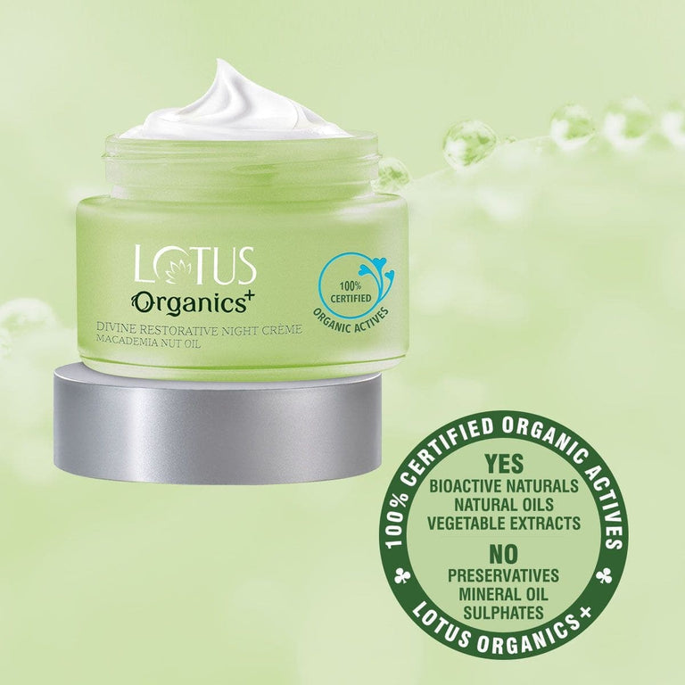 LOTUS ORGANICS DIVINE RESTORING CREAM NIGHT 50GM