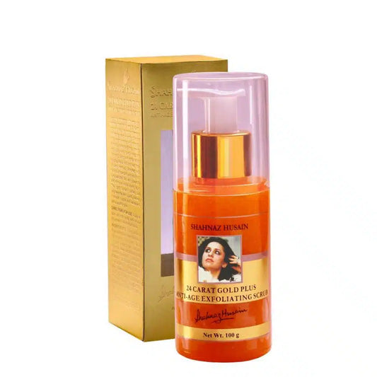 SHAHNAZ HUSAIN GOLD PLUS EXFOLIATING SCRUB 100GM