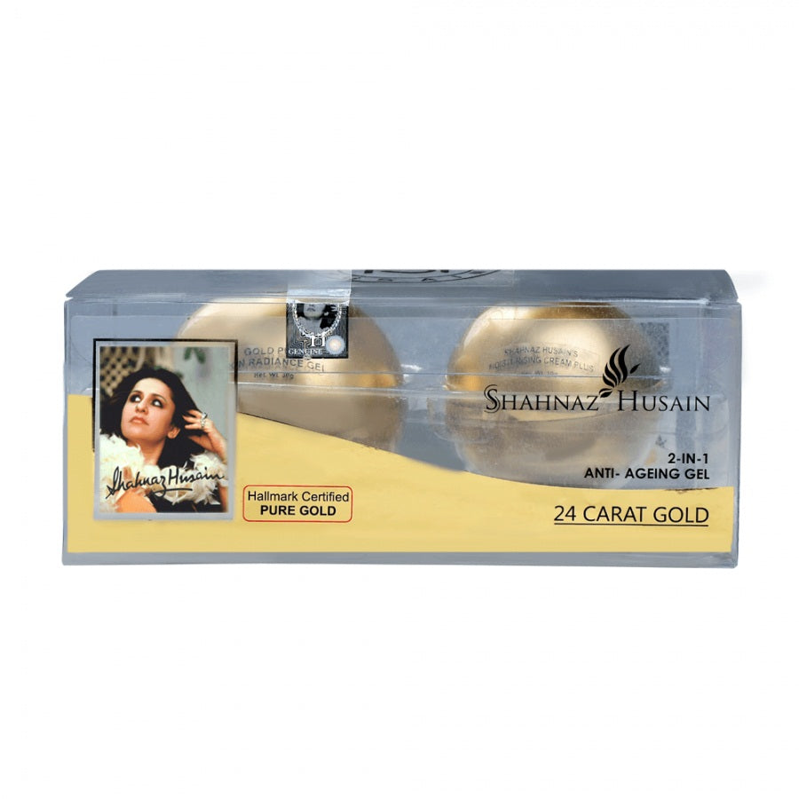 SHAHNAZ HUSAIN 2IN1 24K GOLD GEL ANTI AGEING 40GM