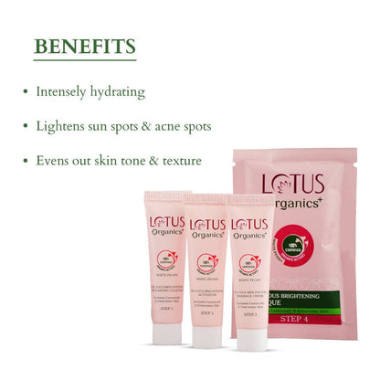 LOTUS ORGANICS PRECIOUS BRIGHTENING FACIAL KIT 47GM