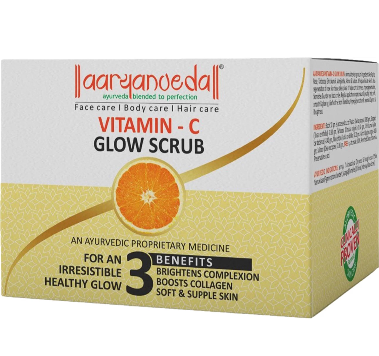 ARYANVEDA VITAMIN C GLOW SCRUB 100GM