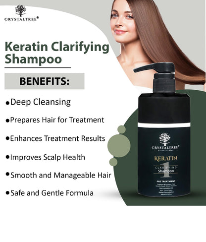 CRYSTALTREE KERATIN CLARIFYING SHAMPOO PRE TREATMENT 1 400ML