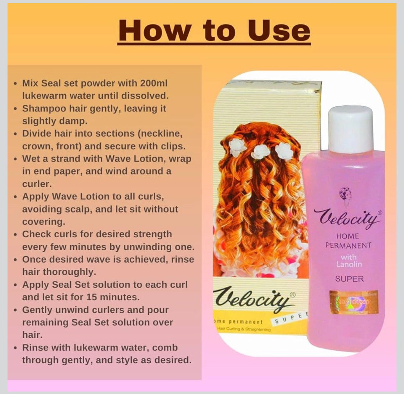 VELOCITI PAMMING LOTION=