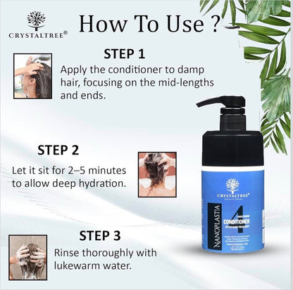 CRYSTALTREE NANOPLASTIA SMOOTHING CONDITIONER AFTER NANO TREATMENT 4 400ML