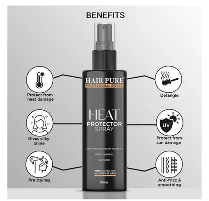HAIR PURE HAIR SPARY HEAT PROTECTOR 200ML
