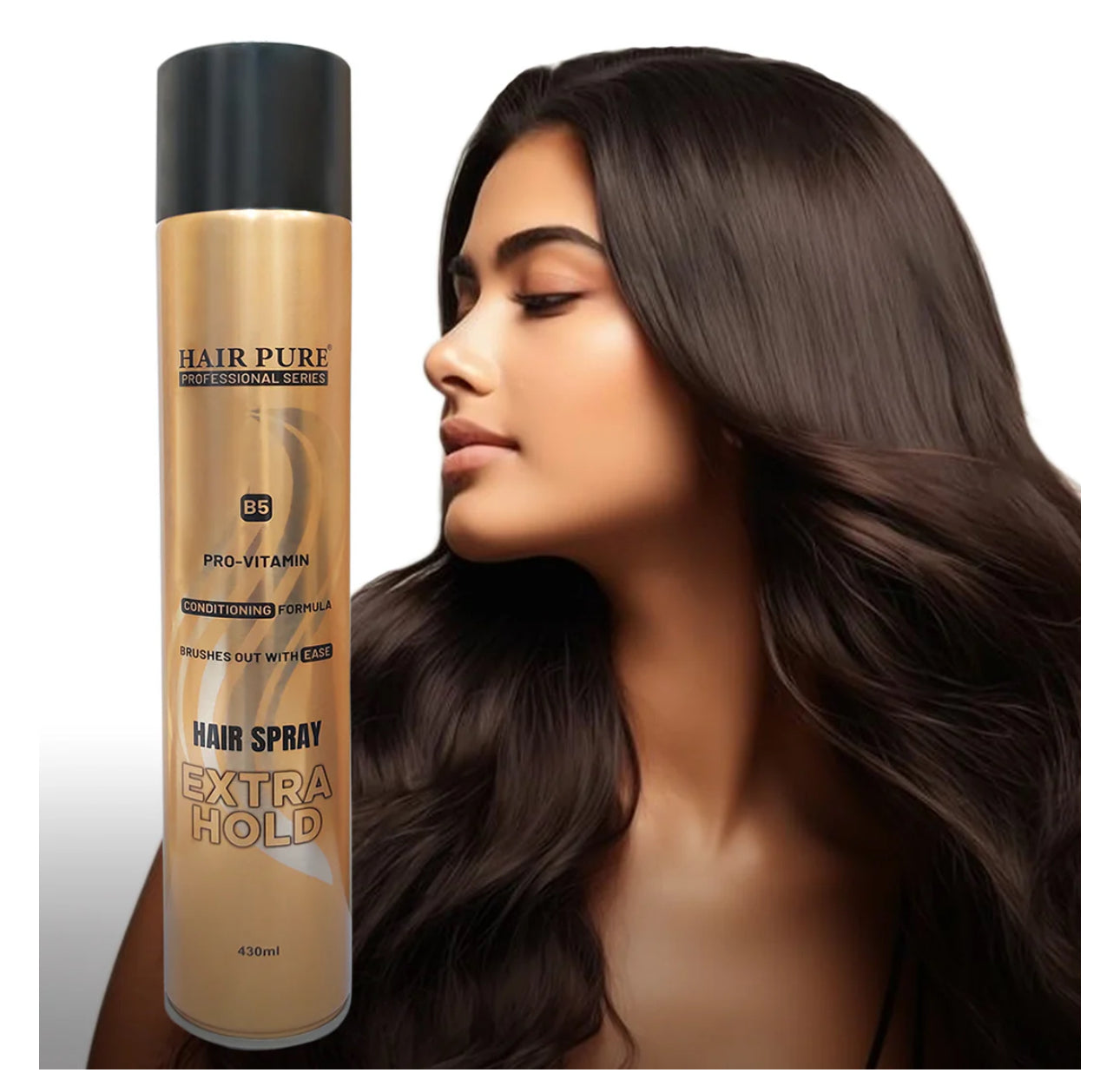 HAIR PURE HAIR SPRAY EXTRA HOLD 430ML